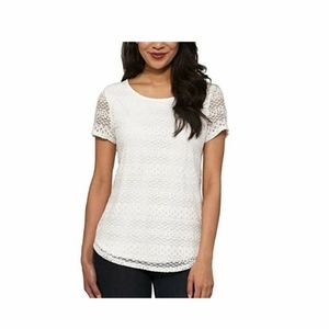 Leo & Nicole Lace Overlay Top